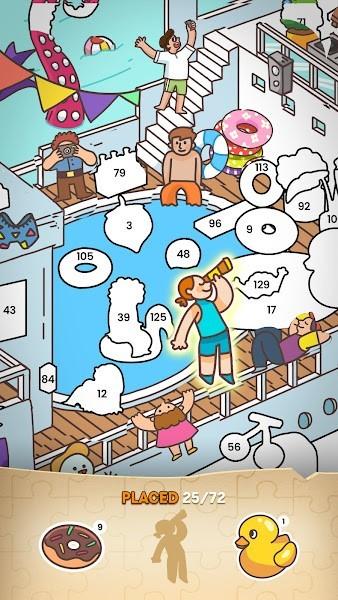 sticker book puzzle游戏下载,填色游戏,解压游戏,stickerbookpuzzle