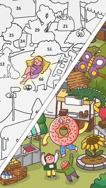 sticker book puzzle游戏下载,填色游戏,解压游戏,stickerbookpuzzle